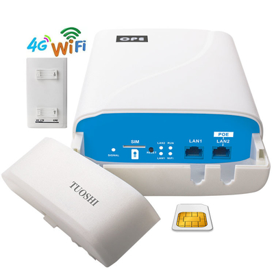 300mbps CAT4 Wifi Wireless Sim Card Outdoor 4G LTE CPE Router With POE Power