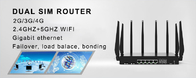 Dual SIM 4G Cellular Router with 4x4 MIMO Detachable Antennas Band Lock VPN