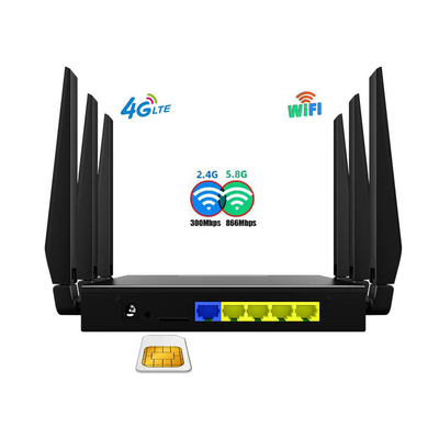 1200Mbps Cat4 Wireless Sim Card Unlocked Industrial WiFi Router With Metal Case