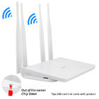 CAT 4 4G Wifi Router External Antenna 300mbps With Sim Card Slot