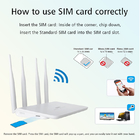 3G 4G LTE Wireless CPE Router 4LAN 2.4G 300Mbps For Home Camera TV LAPTOP