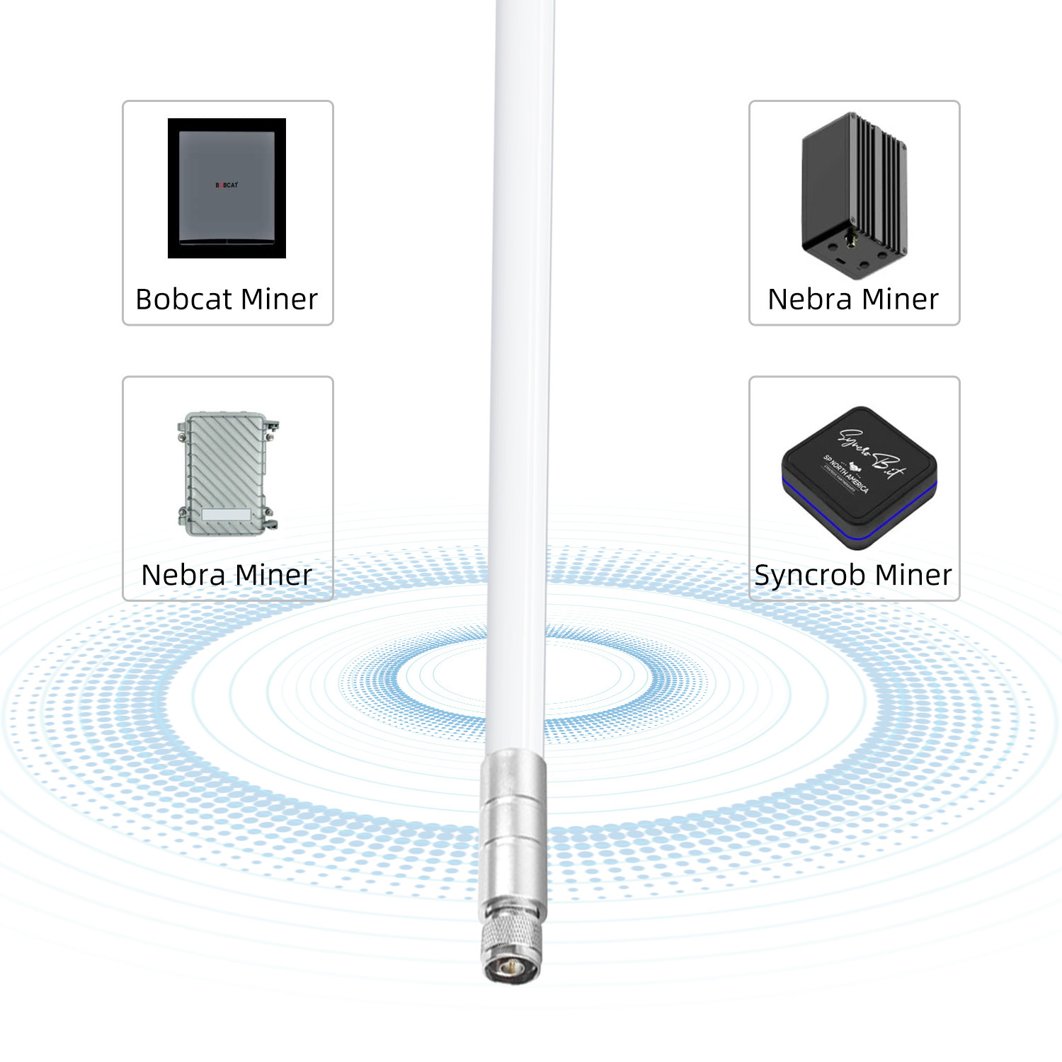 Outdoor Omnidirectional Hexa Boost 915MHz LoRa Antenna 8dBi For Helium ...