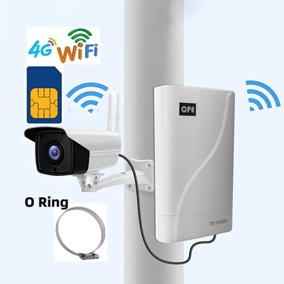 300mbps CAT4 POE Power Wifi Wireless Outdoor CPE SimCard 4G LTE Router For Camera Monitoring