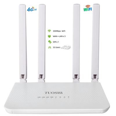 WiFi Wireless 300Mbps LAN WAN Ethernet CPE 4G LTE Router Unlocked Sim Card