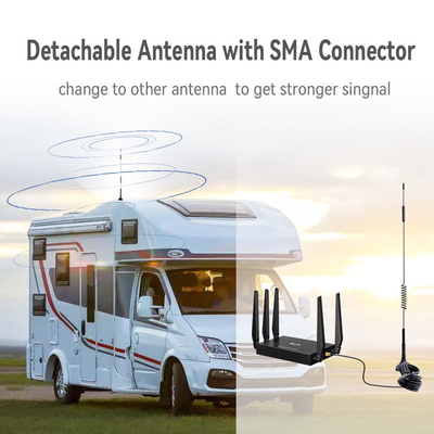 Vehicle Caravan Dual Band Lte Sim 4g Industrial Cellular Router Wifi Mobile CPE SMA