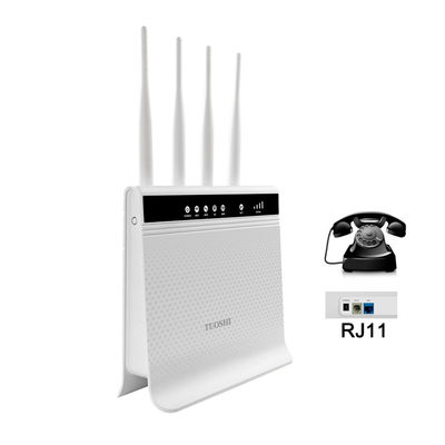 Dual Band External Antenna Wireless Router 300mbps With LAN RJ11 Port