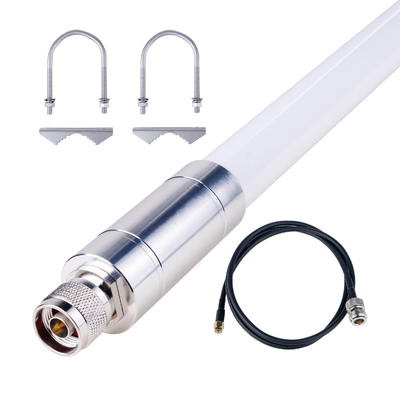 915MHz 5.8dBi 8dBi Fiberglass LoRa Gateway Antenna With N Female To SMA Male Extension Cable